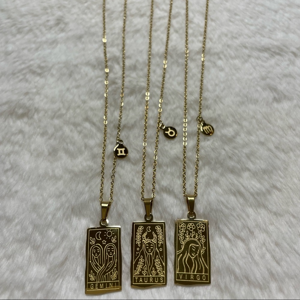Gemini, Taurus, Virgo Necklace_Signs and Symbols